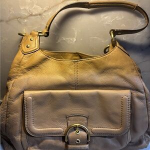 Coach Camel Leather Hobo Bag